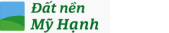 Logo Đất nền Mỹ Hạnh với biểu tượng đồi xanh và trời xanh